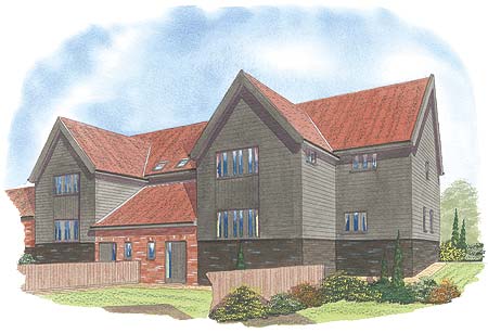 The Rye Barn Artists Impression